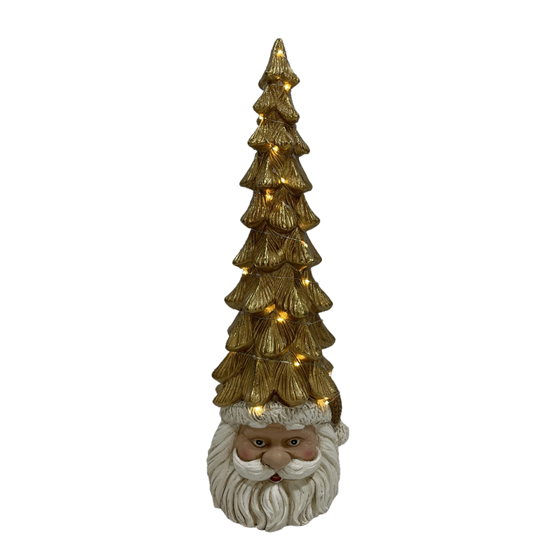 High-Quality Charming Clay Fiber Santa's Trees with Lights Home Decor Christmas Decoration Exporters, Service