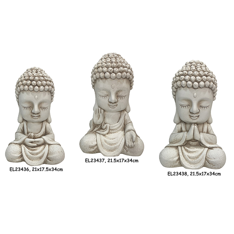 Wholesale Fiber Clay Light Weight Cute Baby Buddha Garden status Manufacturer, Exporter