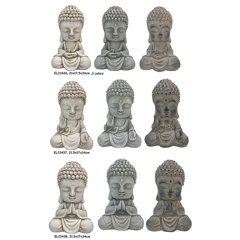 Wholesale Fiber Clay Light Weight Cute Baby Buddha Garden status Manufacturer, Exporter