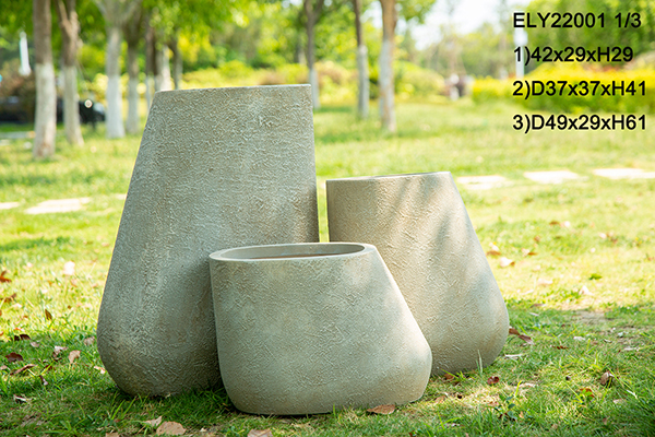 Wholesale Fiber Clay Light Weight Vase Flowerpots Garden Pottery Supplier, Suppliers