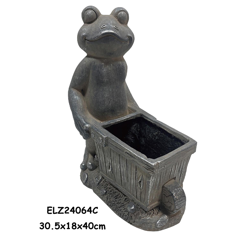 Wholesale Handcrafted Frog Planter Statues Frogs Holding Planters For Home And Garden Decoration Factories, Exporters