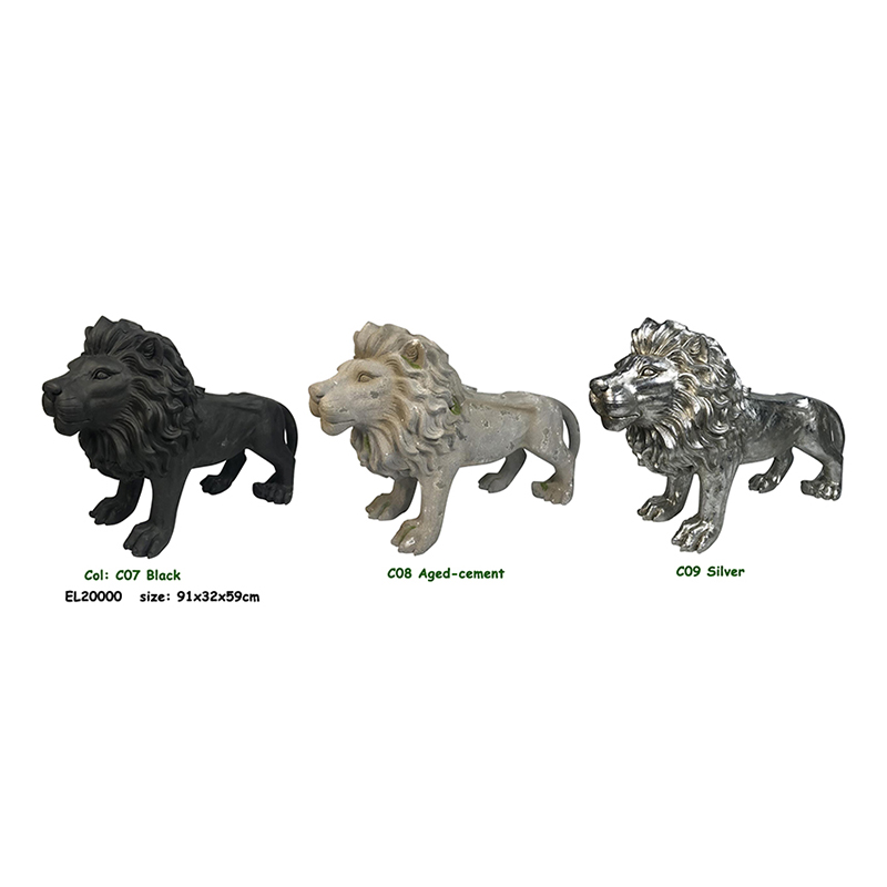Best Fiber Clay Mgo Light Weight Lions Garden Sculptures Supplier, Service