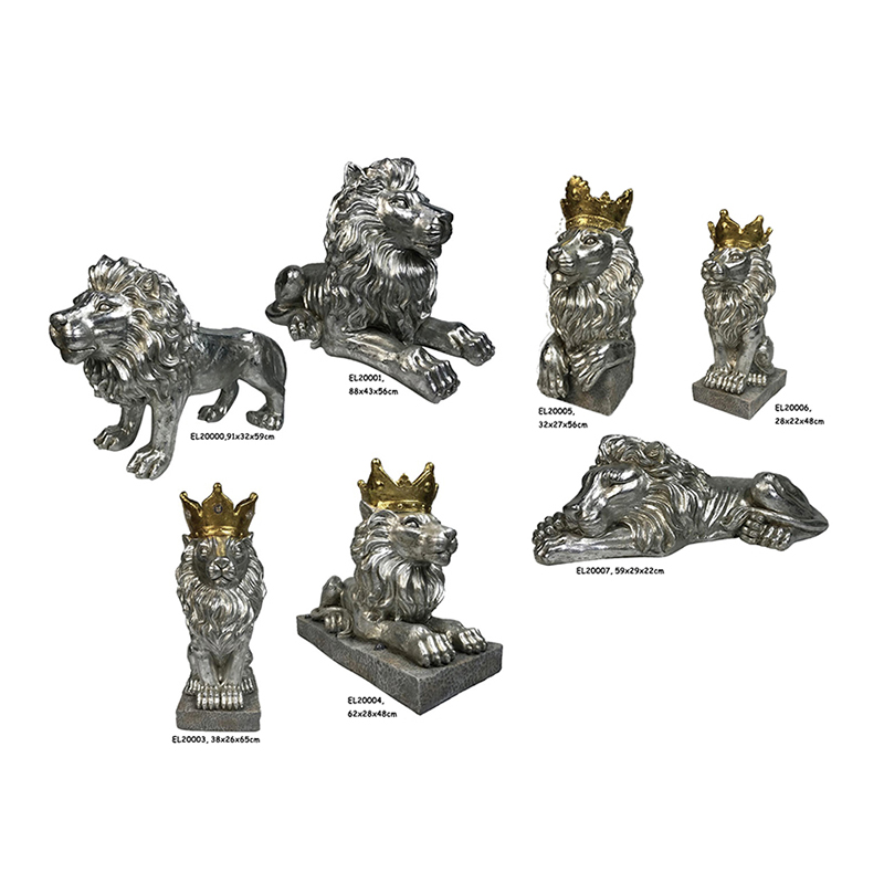 Best Fiber Clay Mgo Light Weight Lions Garden Sculptures Supplier, Service