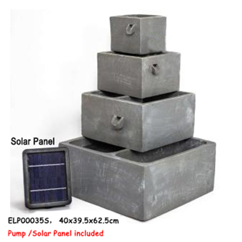 Wholesale Fiber Resin Square Multi-Tiers Fountains Water Features Manufacturer, Exporter