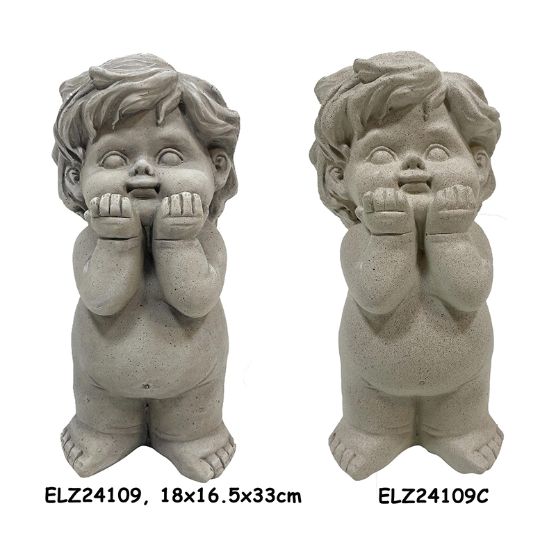 Cherub Statue Display