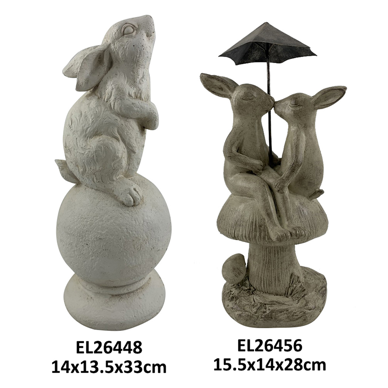 Best Garden Ornaments Easter Bunnies Rabbit Figurine Indoor and Outdoor Decoration Manufacturer, Product