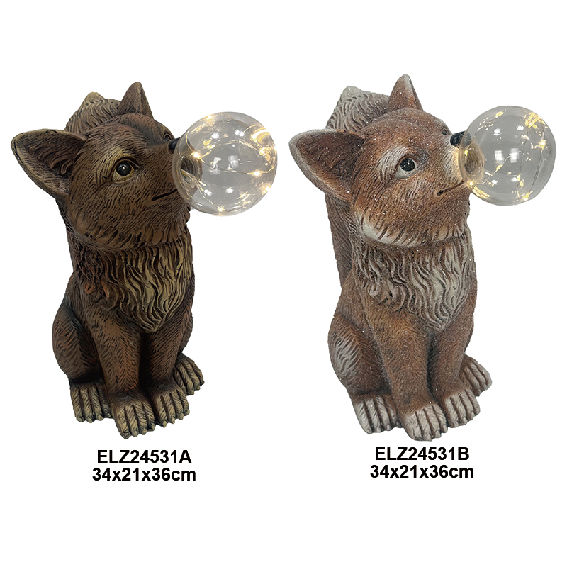 Best Home Garden Decors Indoor Outdoor Handcrafted Fiber Clay Fox Bulbs Collection Cute Foxes Factories, Service