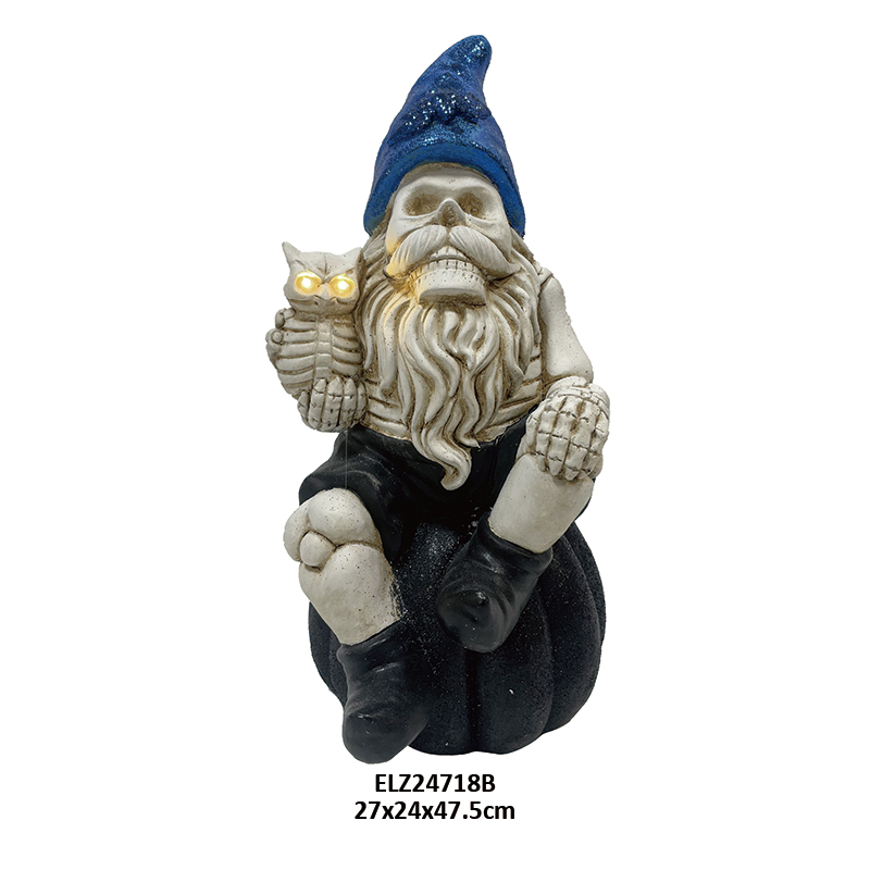 Fiber Clay Halloween Gnome
