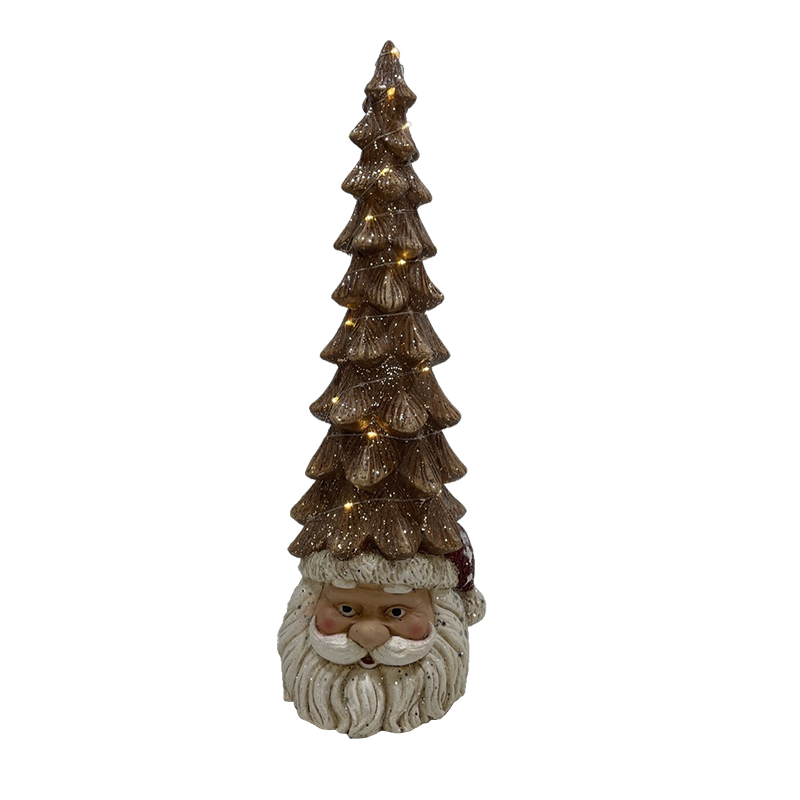 High-Quality Charming Clay Fiber Santa's Trees with Lights Home Decor Christmas Decoration Exporters, Service