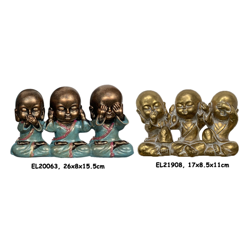 Wholesale Resin Arts & Crafts Classic Shaolin Buddhas Combination Figurines Suppliers, Factories