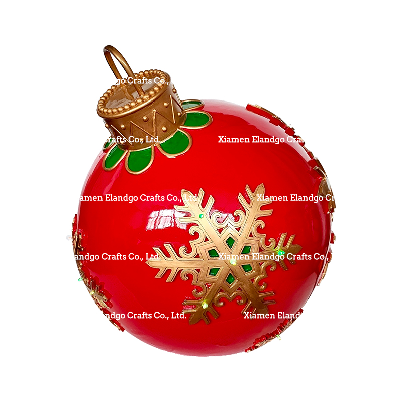 High-Quality Christmas Ball Ornaments with LED Flash Light XMAS Holiday Decor Seasonal Products Factories, Product