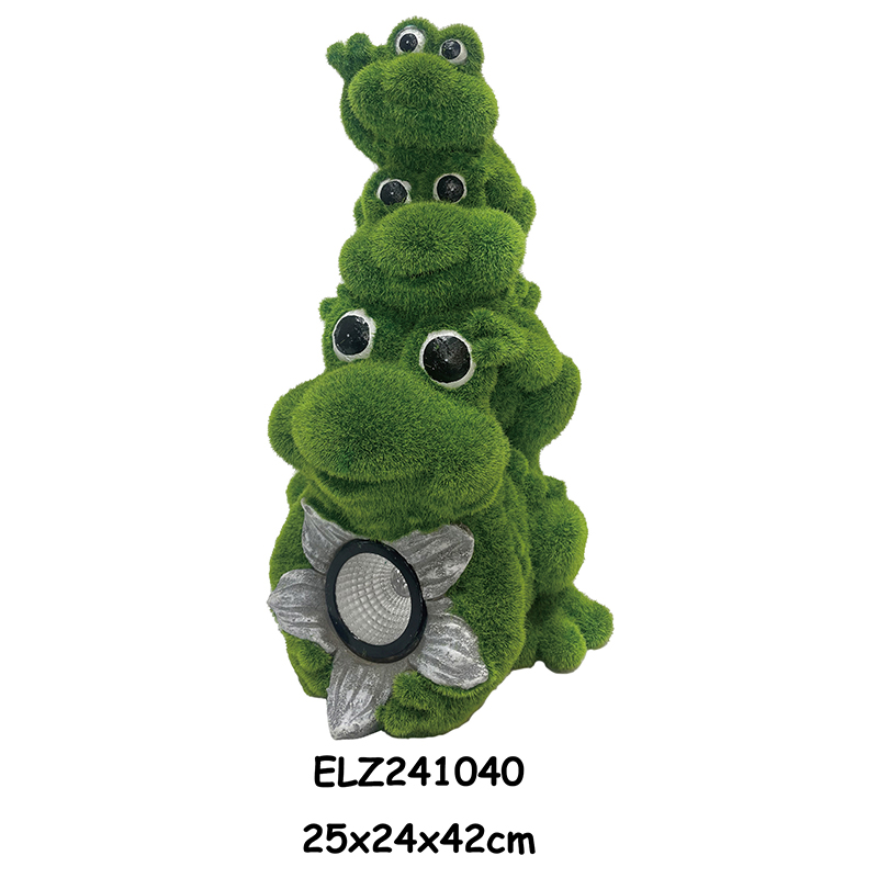 Wholesale Grass-Flocked Solar Decor Figures Outdoor Indoor Solar Powered Decorate Animals Patio Decoration Factories, Service