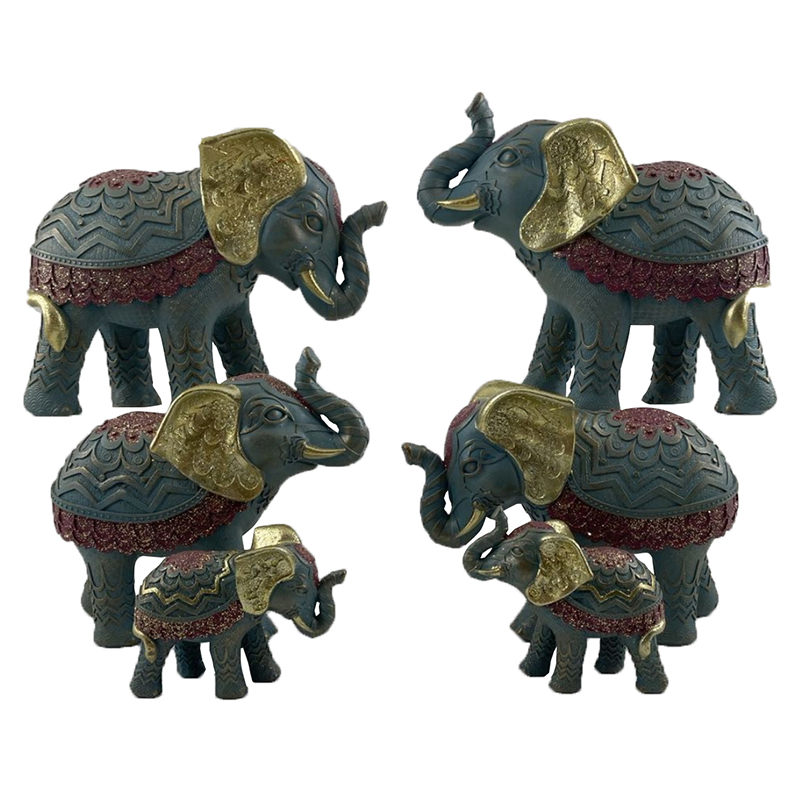 Wholesale Resin Handmade Crafts Tabletop Elephant figurines Candle Holders Manufacturer, Products