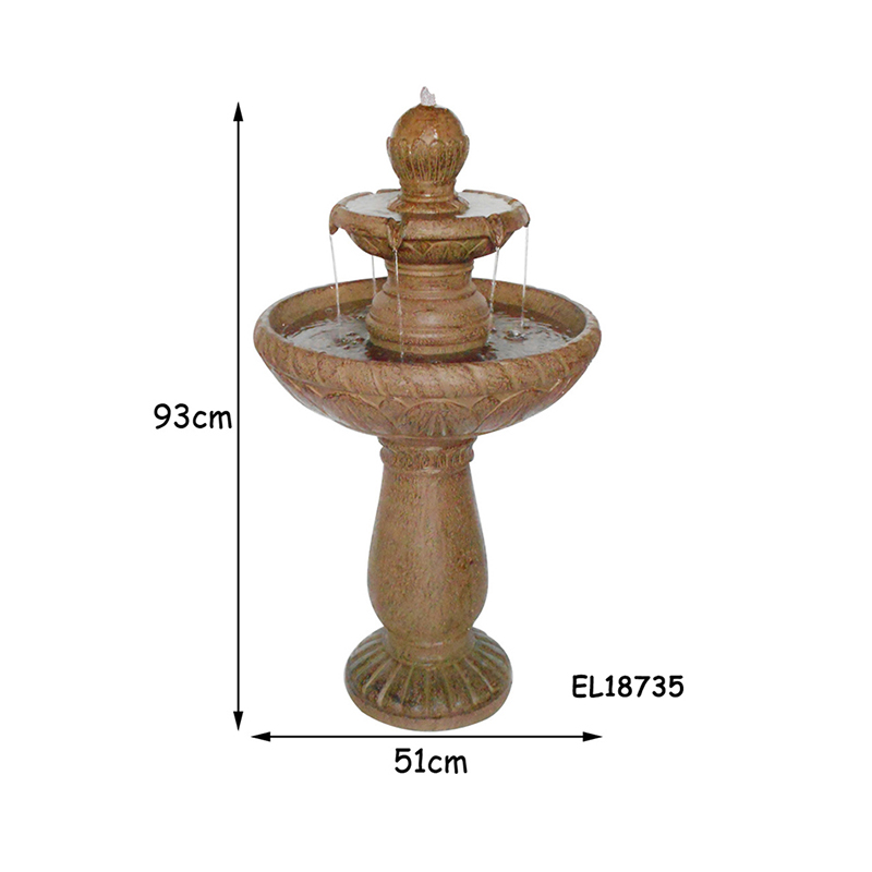 High-Quality Resin Outdoor Two Tiers Garden Water Feature Suppliers, Service