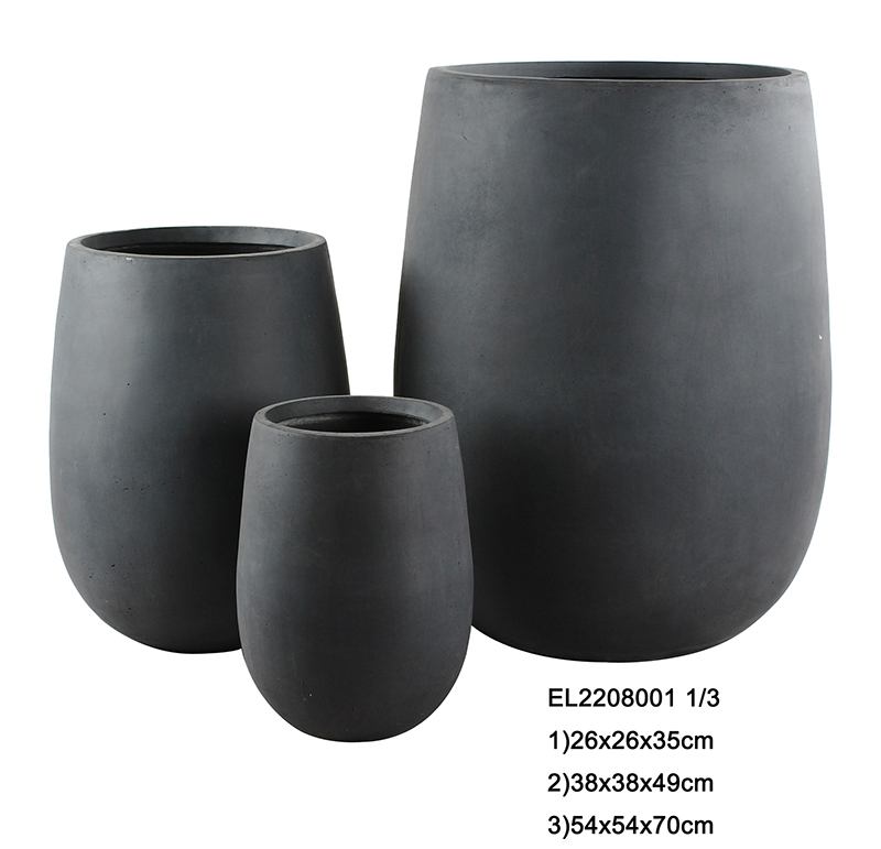 Wholesale Fiber Clay Light Weight Vase Flowerpots Garden Pottery Supplier, Suppliers