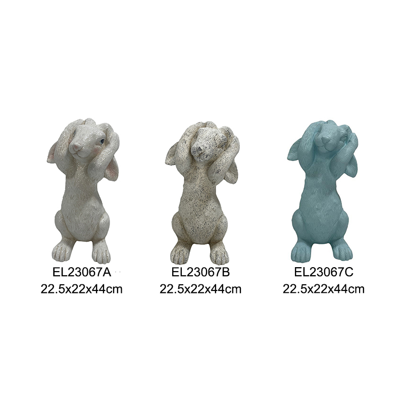 Best Hear No Evil Easter Rabbit Statues Spring Outdoor Indoor Decoration Holiday Decor Supplier, Exporter