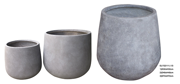 Fiber Clay Pot Design 3