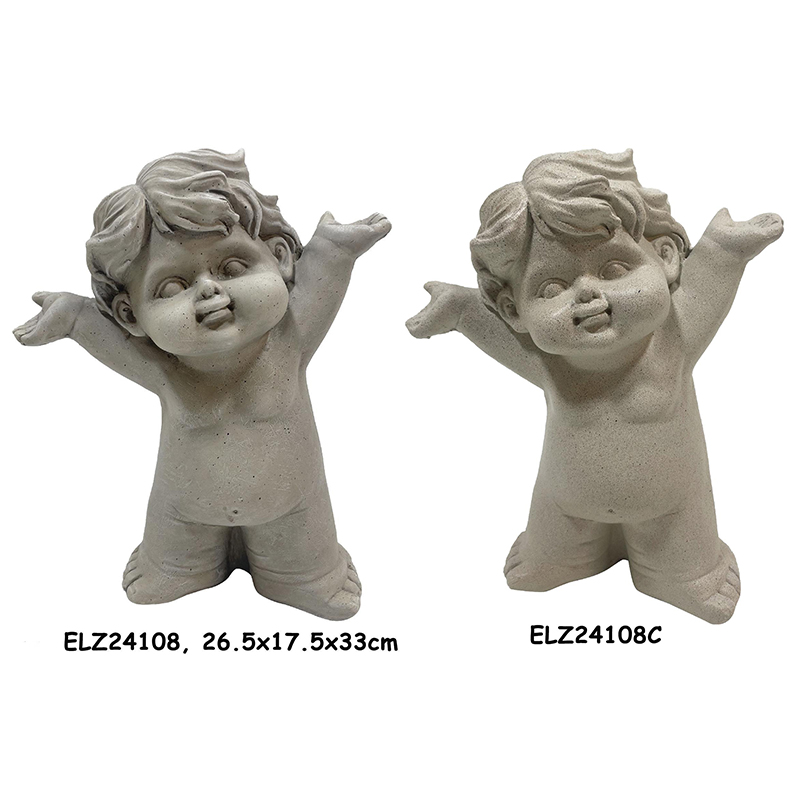 Cherub Statue Detailed View