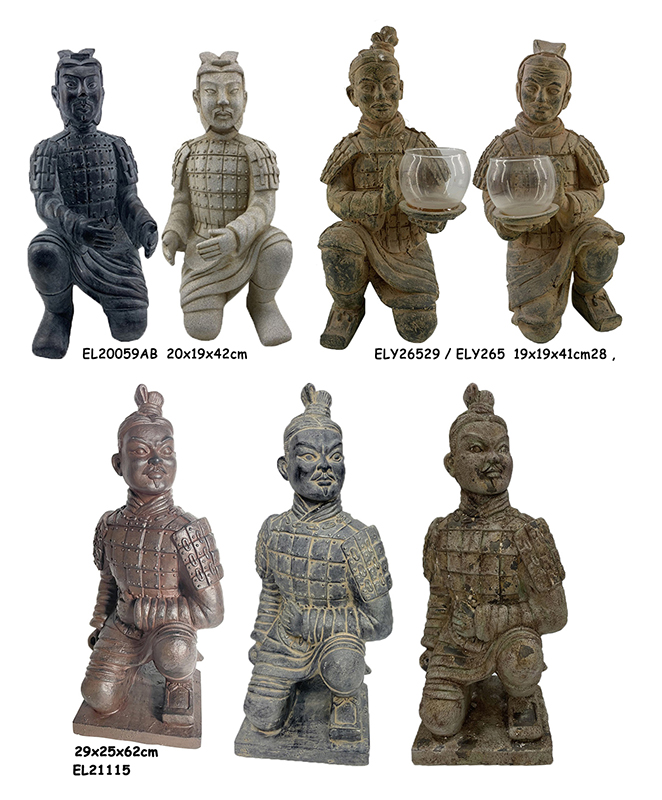 High-Quality Lightweight Fiber Clay MGO Chinese Terra-Cotta Warriors  Statues Figurines Exporters, Service