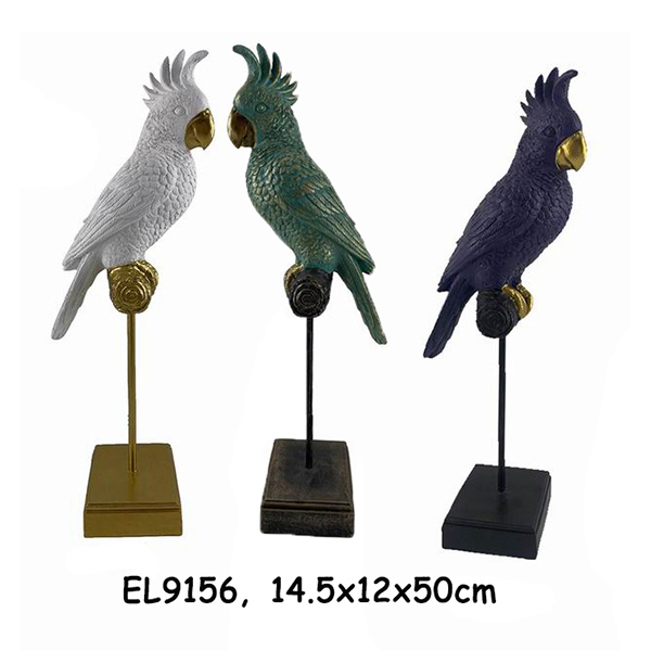 China Resin Arts & Crafts Tabletop Parrot Decorations sculptures Supplier, Product