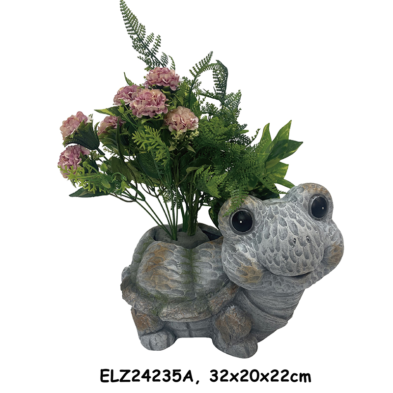 China Tortoise-Shaped Planter Statues Tortoise Deco-Pot Garden Planters Garden Pottery Indoor and Outdoor Factories, Product