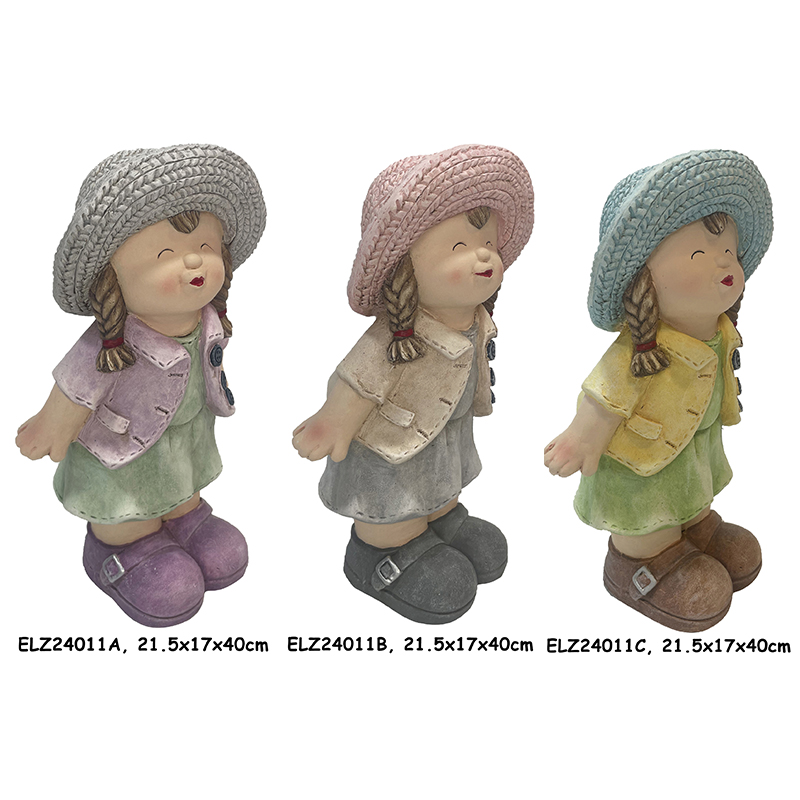 Best Handcrafted Whimsical Child Figurines for Garden and Home Boy and Girl statues Manufacturer, Service