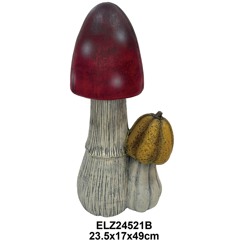 Wholesale Fiber Clay Mushroom Decorations Autumn Harvest Collection Indoor Outdoor Decors Supplier, Product