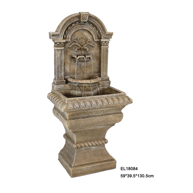 High-Quality Fiber Resin Square Leaned Wall Fountain Water Feature Supplier, Products