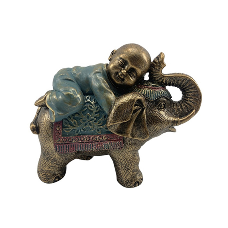 Best Resin arts & crafts Baby-Buddha lying on Elephant 3sizes Supplier, Exporter