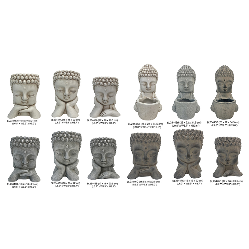 High-Quality Fiber Clay Light Weight Cute Baby Buddha Garden Pottery Supplier, Products