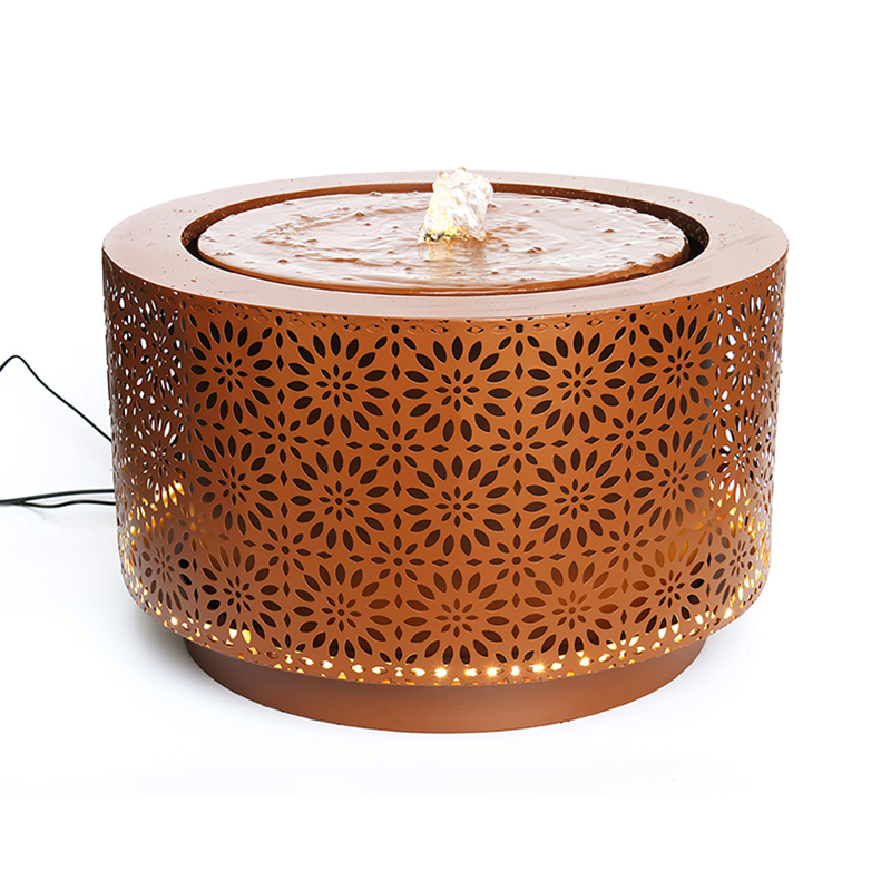 High-Quality Metal Stamping Flower Pattern Fountain Water Features Factory, Service