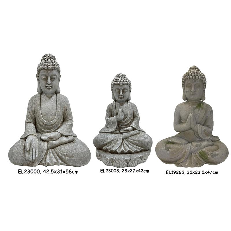 Best Fiber Clay Light Weight MGO Sitting Buddha Statues Figurines Manufacturers, Exporter