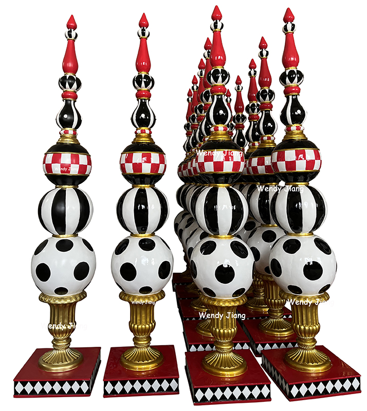 Wholesale Resin Handmade Art & Crafts 71.6inch high Finials Trophy Figurines Christmas Decoration  Exporters, Service