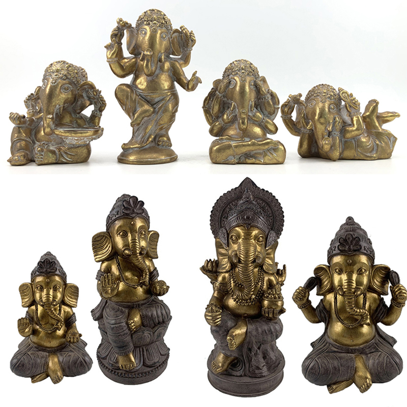 China Resin Arts & Crafts Far Eastern India Style Ganesha Figurines Suppliers, Exporter