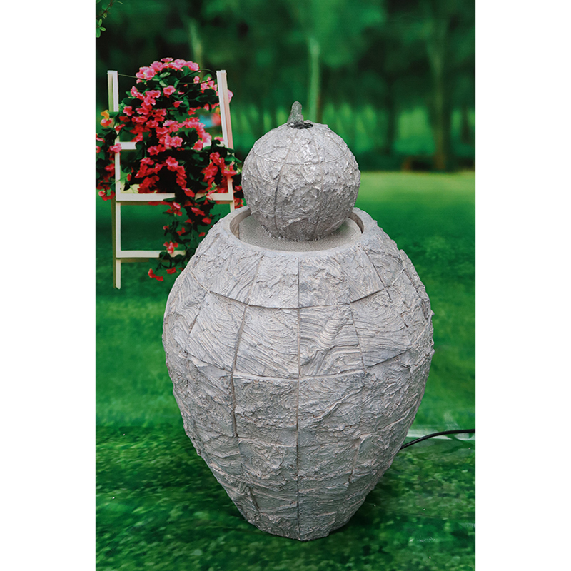 High-Quality Fiber Resin Big Jar Fountain Garden Water Feature Factory, Exporter