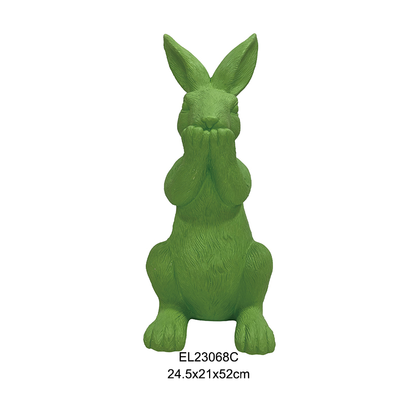 Wholesale Speak No Evil Rabbit Statue Collection Garden Decoration Easter Rabbits Bunny Figurine Factory, Service