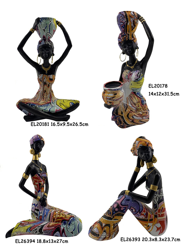 High-Quality Resin Arts & Crafts Africa Lady Figurines Candle Holders  Manufacturers, Products