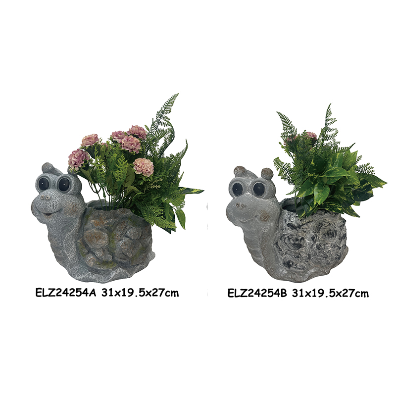 Snail Planter Statue