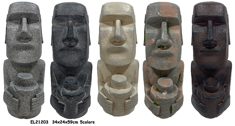 High-Quality Fiber Clay MGO Lightweight Easter Island Statues Exporter, Products