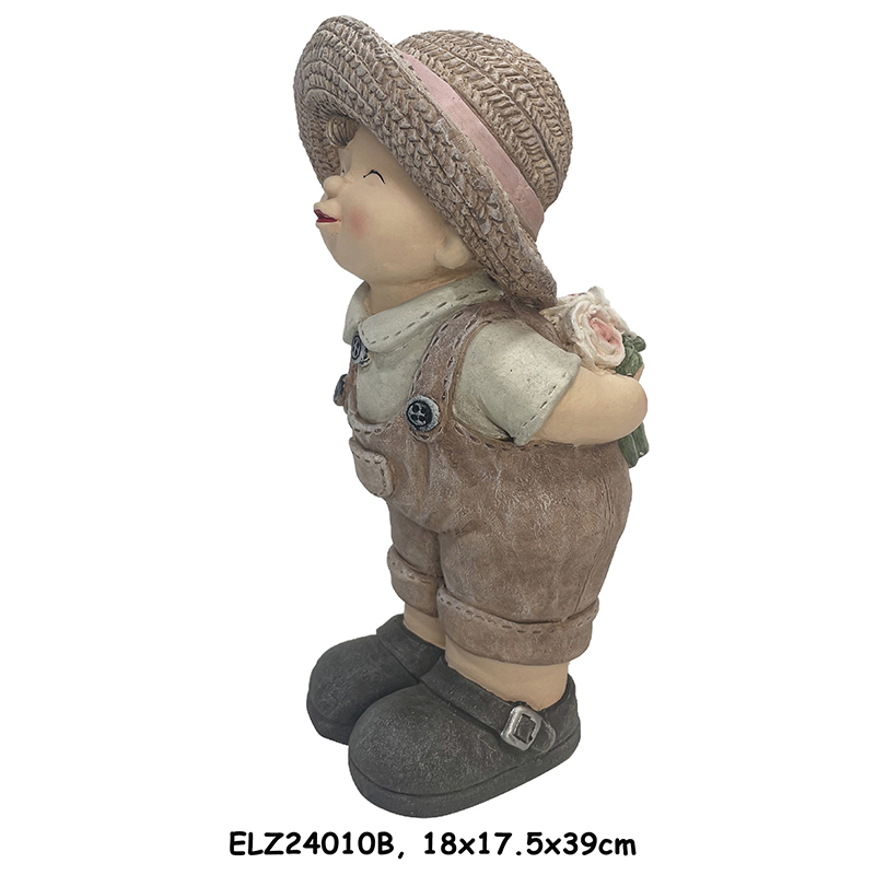 Best Handcrafted Whimsical Child Figurines for Garden and Home Boy and Girl statues Manufacturer, Service
