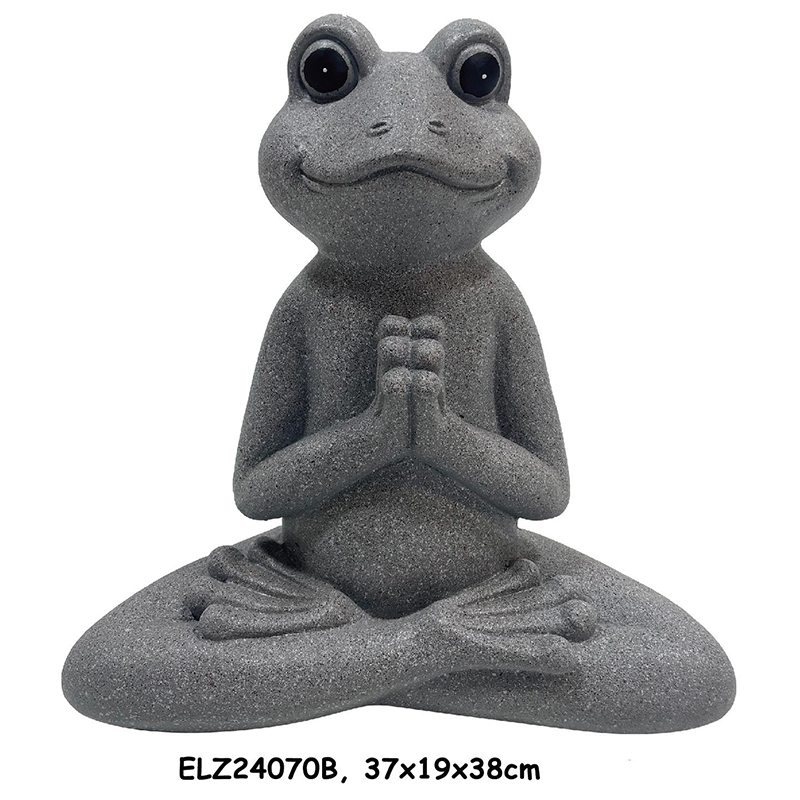 Best Whimsical Designs Meditate Stretching Pose Playful Frog Statues Gardens Patios Indoor Decoration Supplier, Suppliers
