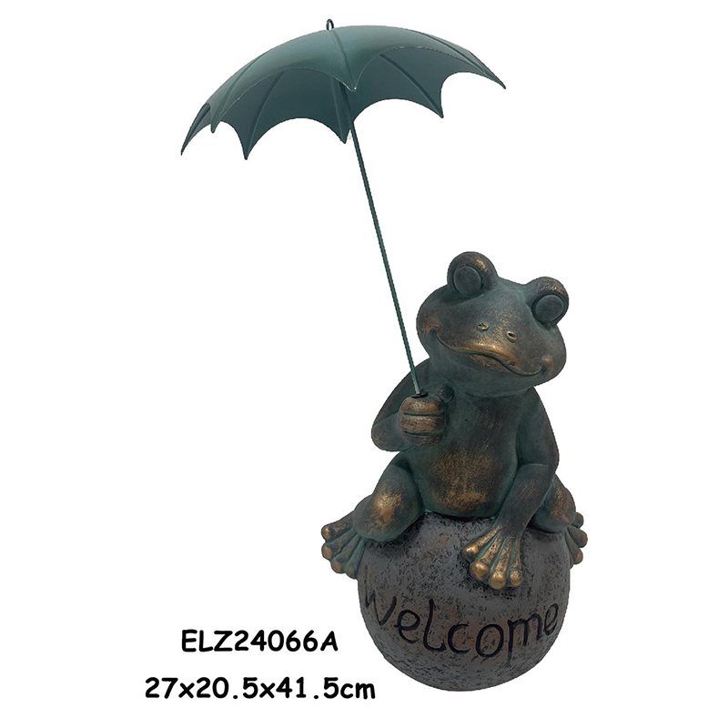 Best Whimsical Design Frogs Holding Umbrellas Reading Books Lounging On Beach Chairs Home And Garden Decor Manufacturer, Exporters