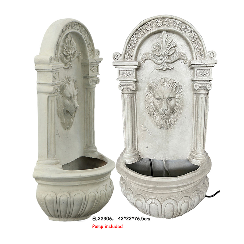 Best Resin Lion decor Hanging Wall Fountain Water Feature Exporter, Exporters