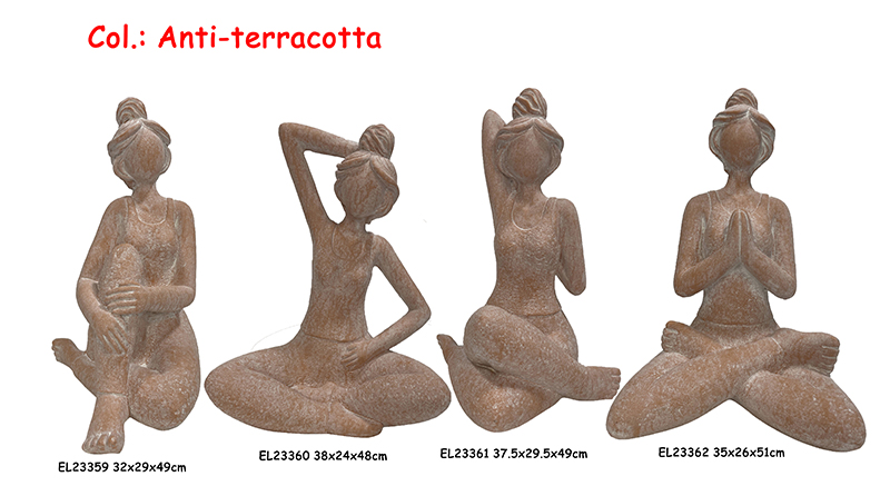 Best Fiber Clay MGO Lightweight Yoga Lady Statues Figurines Manufacturer, Manufacturers