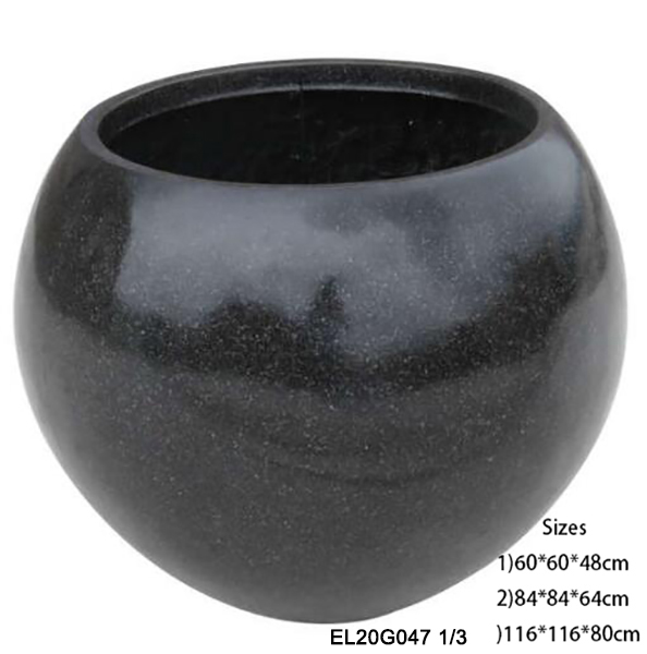 Best Fiber Clay Light Weight Sphere Ball-shape Garden Flowerpots Pottery  Manufacturer, Manufacturers