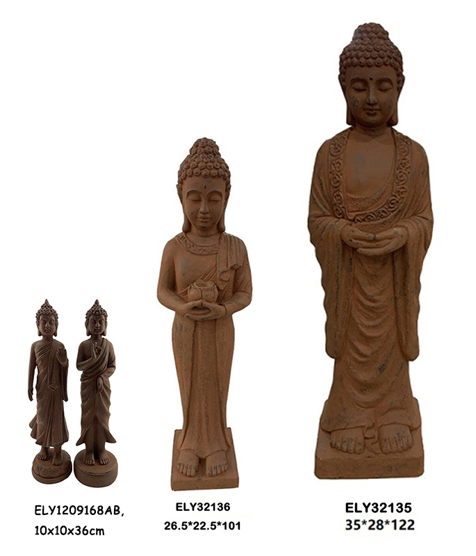 Best Fiber Clay Light Weight MGO Standing Buddha Statues Figures Manufacturers, Factories