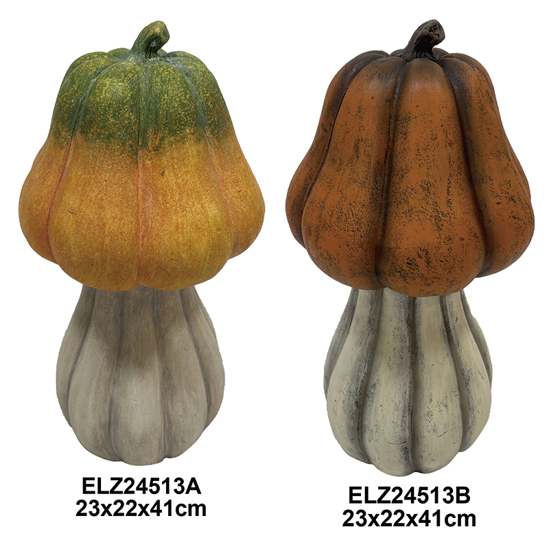 Fiber Clay Pumpkin Decoration