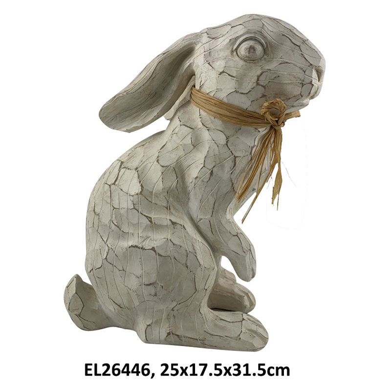 Best Rustic Rabbit Figurines Collection Stone Finished Easter Bunnies Home and Garden Decor Manufacturer, Service