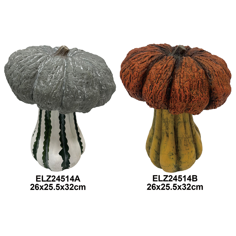 Fiber Clay Pumpkin Decoration