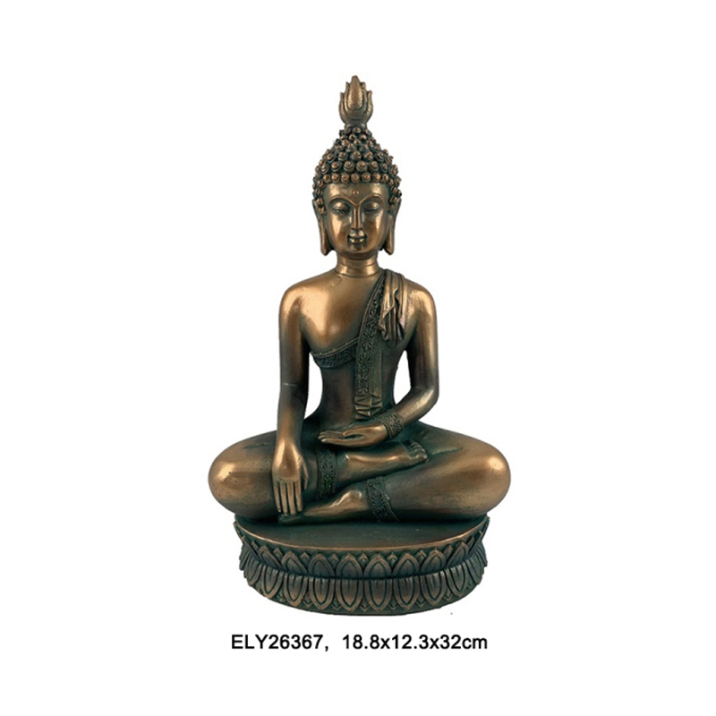 Wholesale Resin Arts & Crafts  Buddha Sitting On Lotus-Base Figurines  Manufacturer, Factory
